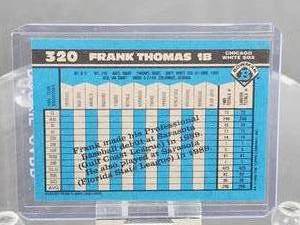 1990 Bowman Baseball Frank Thomas Rookie Card #320