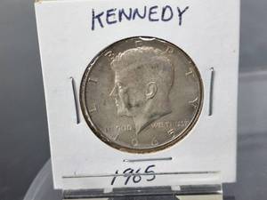 (5) Assorted 1965-68 Kennedy 40% Silver Half Dollar