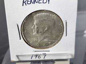 (5) Assorted 1967 Kennedy 40% Silver Half Dollar