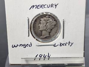 (4) Assorted 1944-45 Silver Mercury Dimes