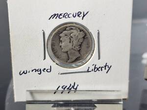 (4) Assorted 1944-45 Silver Mercury Dimes