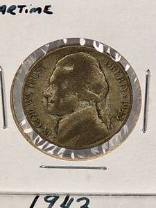 1943 Jefferson Silver War Nickel