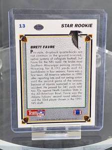 1991 Upper Deck Football Brett Favre Rookie Card #13