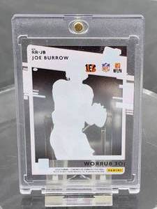 2020 Panini Chronicles Clearly Football Joe Burrow Rated Rookie Card #RR-JB
