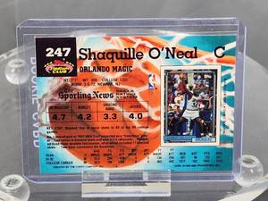 1993 Stadium Club Basketball Shaquille ONeal Rookie card #247