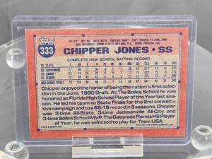 1991 Topps Baseball Chipper Jones Rookie Card #333