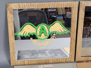 (2) Vintage Carnival Mirrors and (2) Vintage Vinyl Albums