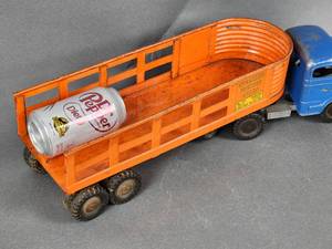 Vintage 1960 Structo Overland Freight Lines Tractor Trailer