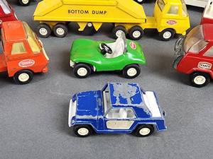 (14) Assorted Vintage Miniature Tonkas and (1) Ertl Lot