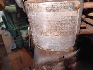 lot 82 image: Briggs & Stratton Single Cylinder Gas Engine, Serial No. 715120