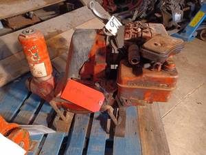 lot 97 image: Unknown Motor with 3-inch Diaphram Pump, Unit is tagged as Parts Only