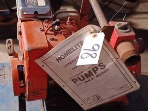 lot 98 image: Homelite Pump Powered by a Briggs & Stratton IC Gas Engine