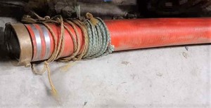 lot 116 image: 4-inch X 25-foot Suction Hose for a Trash Pump