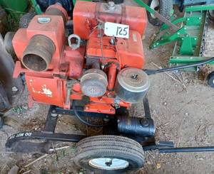 lot 125 image: Homelite 3-inch Model 326481 Trash Pump on Factory Cart, Serial No. 8303311