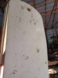 lot 184 image: Wood Sail Board Missing the Sail and Pole