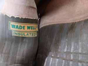 lot 201 image: Pair of Wade Well Insulated Size 9 Steel Shank Waders