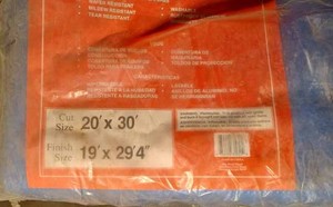 lot 223 image: New All Purpose 20-foot X 30-foot Tarp in the Package