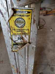 lot 228 image: Werner Duty Master Model 806 Six-foot Aluminum Step Ladder