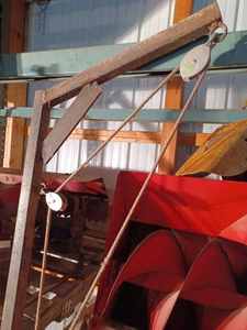 lot 231 image: Home-Made Manual Hoist Using a Winch to Lift, Has no Base