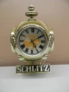 lot 14 image: VINTAGE - NEW OLD STOCK - SCHLITZ BEER CASH REGISTER LIGHT  CLOCK SIGN - NICE - WORKS - GREAT OLD SCHOOL PIECE - SEE PICTURES