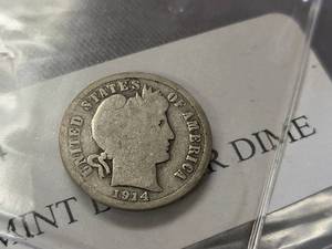 1914-D US BARBER DIME