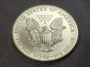 1989 AMERICAN SILVER EAGLE 1 TROY OZ .999 FINE SILVER