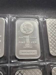 6 TROY OZ .999 FINE SILVER (6 x 1oz bars sealed)