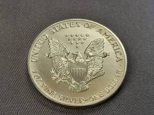 1991 AMERICAN SILVER EAGLE 1 TROY OZ .999 FINE SILVER