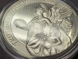 2022 ST HELENA 5 TROY OZ .999 FINE SILVER �TRUTH� ROUND