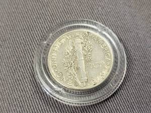 1941 US MERCURY DIME IN AIRTITE
