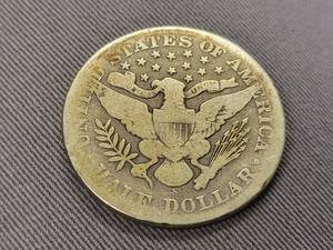 1906-S BARBER HALF DOLLAR IN AIRTITE