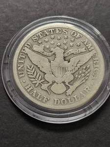 1912 US BARBER HALF DOLLAR IN AIRTITE