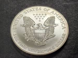 1999 AMERICAN SILVER EAGLE 1 TROY OZ .999 FINE SILVER