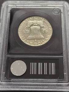 1962 FRANKLIN HALF DOLLAR BLACK SLAB