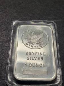 1 TROY OZ .999 FINE SILVER BAR SUNSHINE MINT SEALED