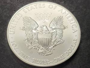 2008 AMERICAN SILVER EAGLE 1 TROY OZ .999 FINE SILVER