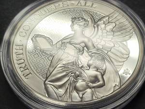 2022 ST HELENA 5 TROY OZ .999 FINE SILVER �TRUTH� ROUND