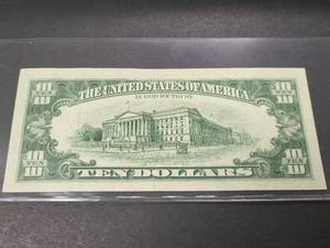 1963 US $10 FEDERAL RESERVE STAR NOTE CRISP UNC
