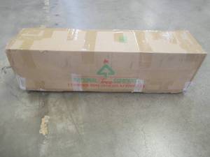 lot 324 image: National Tree Co. 6.5 ft. Kingswood Fir Pencil Artificial Christmas Tree with Clear Lights, KW7-300-65 - SOLD AS IS