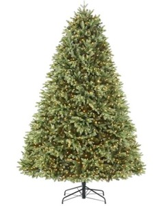 lot 312 image: Home Decorators Collection 7.5 ft Kingsley Balsam Fir LED Pre- Lit Artificial Christmas Tree with 1,400 SureBright Color Changing Mini Lights, 1006215616 - SOLD AS IS