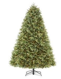 lot 321 image: Home Decorators Collection 9 Foot Kingsley Balsam Fir LED Pre-Lit Tree, 106211404 - SOLD AS IS