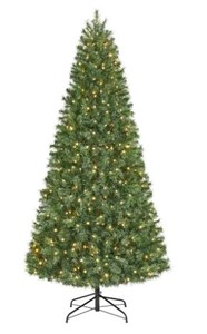 lot 334 image: Home Accents 7.5 ft Festive Pine Pre-Lit LED Artificial Christmas Tree with 500 Color Changing Mini Lights, 1006215506 - SOLD AS IS