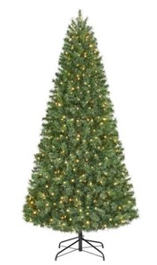lot 336 image: Home Accents 7.5 ft Festive Pine Pre-Lit LED Artificial Christmas Tree with 500 Color Changing Mini Lights, 1006215506 - SOLD AS IS