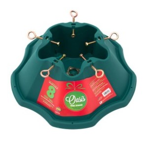 lot 434 image: Oasis Resin Tree Stand for Live Trees up to 8 ft. Tall, 519-ST - SOLD AS IS