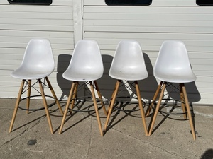 Four Matching Modern Bar Stools