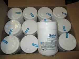 case of 12 clean cide 1 lb 9 oz can...