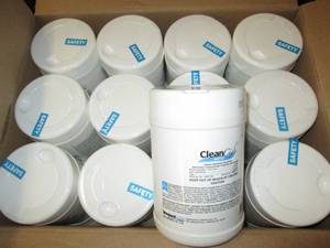case of 12 clean cide 1 lb 9 oz can...