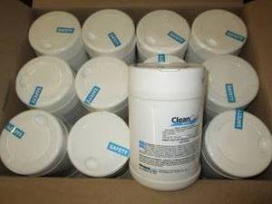 case of 12 clean cide 1 lb 9 oz can...