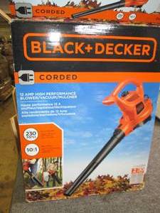 black and decker corded leaf blower...