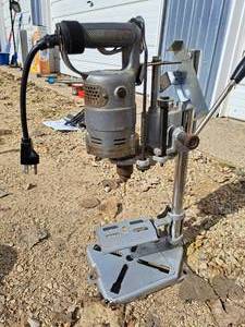 lot 326 image: Drill Press with Multi-purpose Drill Press Stand